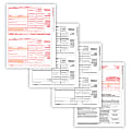ComplyRight® 1099-DIV Tax Forms Set, 4-Part, Copy A/B/C And/Or State, Laser, 8-1/2" x 11", White, Pack Of 10 Forms