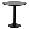 Eurostyle Paras Steel Round Dining Table, 29-1/2"H x 31-1/2"W x 31-1/2"D, Black 1 thumbnail image