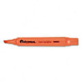 Universal Desk Highlighter - Marker Point Style: Chisel - Ink Color: Fluorescent Orange - 1 Dozen 1 thumbnail image
