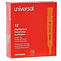 Universal Highlighter - Broad Chisel, Narrow Narrow Marker Point - Fluorescent Orange Ink - Orange Barrel - 12 1 thumbnail image