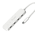 j5create Eco-Friendly USB-C To 4-Port Type-C Gen 2 Hub, Pure White, JCH345EW