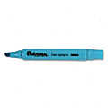 Universal Desk Highlighter - Marker Point Style: Chisel - Ink Color: Fluorescent Blue - 1 Dozen 1 thumbnail image