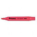 Universal Desk Highlighter With Pocket Clip - Marker Point Style: Chisel - Ink Color: Fluorescent Pink - 1 Dozen
