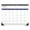 Blueline® DuraGlobe™ 13-Month Academic Desk Pad Calendar, 22" x 17", FSC Certified, July 2017 to July 2018 1 thumbnail image