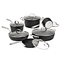 Starfrit® The ROCK™ Diamond Aluminum Nonstick 12-Piece Cookware Set, Black 1 thumbnail image