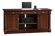 Sauder® Palladia Collection 62"W Computer Credenza With Slide-Out Desktop, Select Cherry