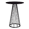LumiSource Canary Counter Table, 36"H x 27"W x 27"D, Black/Black