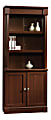 Sauder® Palladia 71 7/8" 5 Shelf Traditional Library with Doors, Cherry/Medium Finish, Standard Delivery