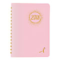 Brownline® Pink Ribbon Daily Planner, 8" x 5", FSC Certified, 50% Recycled, Pink (Breast Cancer Awareness), January-December 2018 (CB634W.PNK-18) 1 thumbnail image