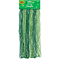 Amscan 399924 St. Patrick's Day Metallic Bead Necklaces, Green, Pack Of 48 Necklaces