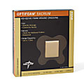 Medline Optifoam Sacral Adhesive Dressings, 6 1/8" x 5 1/2", Tan, Pack Of 10