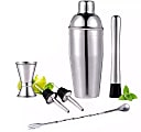 DORADO Bartender Set, 11”H x 5”W x 5”D, Silver 1 thumbnail image