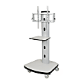 Balt Mobile Plasma/LCD Stand, Box 2 Of 2, 66 1/2"H x 30 1/2"W x 29 1/2"D, Gray