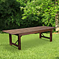 Flash Furniture Rectangular Pine Folding Farm Table, 30"H x 40"W x 108"D, Antique Rustic 1 thumbnail image