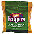 Folgers® Single-Serve Coffee Packets, Classic Roast, Decaffeinated, Carton Of 42