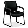 basyx by HON® VL443 Guest Chair With Arms, 32 3/4"H x 24"W x 25"D, Black Frame, Black Fabric