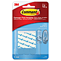 Command™ Clear Medium Refill Strips - 0.63" Width x 2.75" Length - Plastic - Residue-free, Stain Resistant - 9 Strips/Pack - Clear