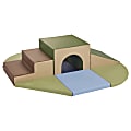 ECR4Kids SoftZone® Lincoln Tunnel Climber, 15"H x 59 1/4"W x 59 1/4"D, Earth Tone 1 thumbnail image