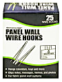 Advantus Panel-Wall Wire Hooks, Silver, Pack Of 25 1 thumbnail image