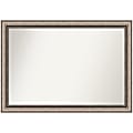Amanti Art Non-Beveled Rectangle Framed Bathroom Wall Mirror, 28-1/4” x 40-1/4”, Lyla Ornate Silver 1 thumbnail image