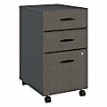 Bush Business Furniture Office Advantage 20-1/6"D Vertical 3-Drawer Mobile File Cabinet, Slate, Delivery 1 thumbnail image