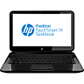 HP Pavilion TouchSmart Sleekbook 14-b109wm - Celeron 877 / 1.4 GHz - Win 8 64-bit - 4 GB RAM - 500 GB HDD - 14" touchscreen 1366 x 768 (HD) - HD Graphics - sparkling black - remarketed 1 thumbnail image