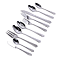 Gibson Home 45-Piece Flatware Set, Classic Canberra, Silver