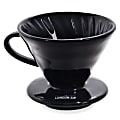 The London Sip 4-Cup Ceramic Coffee Dripper, Black