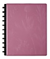 TUL® Discbound Notebook With Debossed Leather Cover, Letter Size, Narrow Ruled, 60 Sheets, Mauve Floral 1 thumbnail image