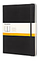 Moleskine Classic Hard Cover Notebook, 7-1/2" x 10", Ruled, 192 Pages, Black