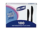 Dixie® Medium-Weight Utensils, Knives, Black, Box Of 100 1 thumbnail image