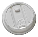 Dixie® Smart Top Reclosable Hot Cup Lids, For 10-24 Oz. Cups, White, Box Of 100