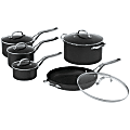 THE ROCK™ By Starfrit® 10-Piece Aluminum Nonstick Cookware Set, Black 1 thumbnail image