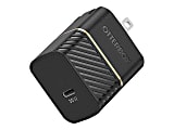 OtterBox Wall Charger - Power adapter - 30 watt - 3 A - PD 3.0, USB BC 1.2 (USB-C) - on cable: USB-C - black shimmer 1 thumbnail image