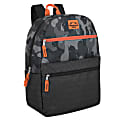 Trailmaker Camouflage Backpack, Gray/Orange