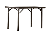 Cosco Folding Table, Rectangle, 30"H x 48"W, Brown