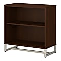 kathy ireland® Office by Bush Business Furniture Method Bookcase Cabinet, Century Walnut, Standard Delivery