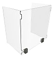 Linea Italia, Inc Wellness Line 3-Fold Sneeze Guard Shield, 22" x 22", Clear 1 thumbnail image