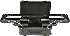 SKB Cases iSeries Protective Case Tech Box With Dual Trays, 20-1/2" x 11-1/2" x 7-1/2", Black