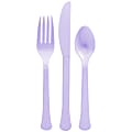 Amscan Boxed Heavyweight Cutlery Assortment, Lavender, 200 Utensils Per Pack, Case Of 2 Packs 1 thumbnail image