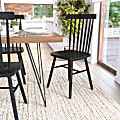 Flash Furniture Ingrid Commercial Grade Windsor Dining Chairs, Black, Set Of 2 Chairs 1 thumbnail image