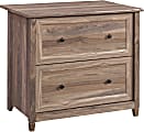Sauder® Edge Water 33-1/3"W x 23-1/2"D Lateral 2-Drawer File Cabinet, Washed Walnut