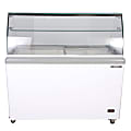 Edgecraft Maxx Cold Commercial Ice Cream Dipping Cabinet, 13.8 Cu. Ft., White