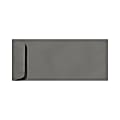 LUX Open-End Envelopes, #10, Peel & Press Closure, Smoke Gray, Pack Of 250
