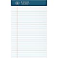 Business Source Premium Writing Pad - 50 Sheets - 0.20" Height x 5" Width x 8" Length - White Paper - Tear Proof, Sturdy Back, Bleed-free - 1 Dozen 1 thumbnail image