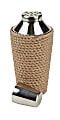 Mind Reader Cocktail Shaker, 24 Oz, Rope Design, Silver/Brown 1 thumbnail image