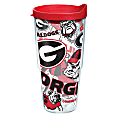 Tervis NCAA All-Over Tumbler With Lid, 24 Oz, Georgia Bulldogs