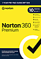 Norton 360 Premium, For 10 Devices, PC/Mac, Product Key 1 thumbnail image