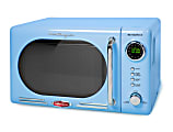 Nostalgia NRMO7BL6A Retro Counter-Top Microwave Oven, 0.7 Cu. Ft., Blue 1 thumbnail image