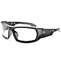 Ergodyne Skullerz Safety Glasses, Odin, Matte Black Frame Clear Lens